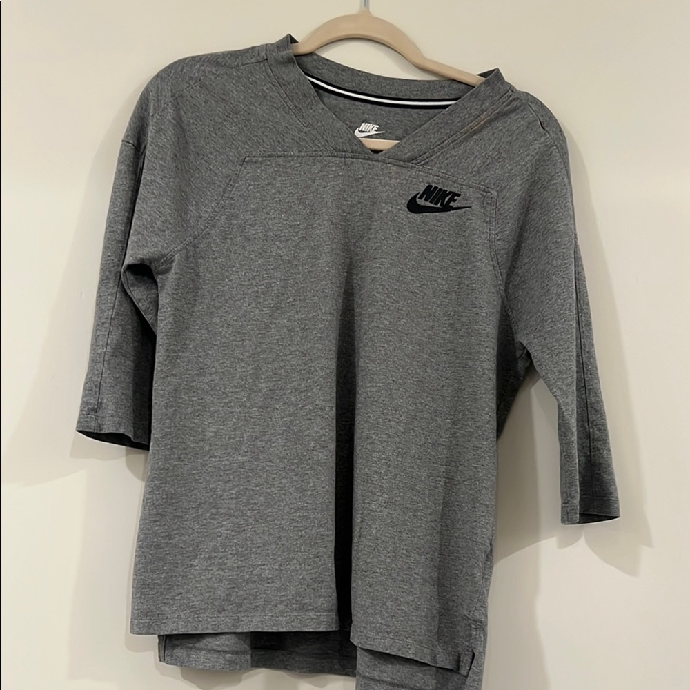 Nike Gray V-Neck Shirt